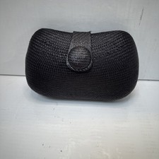 LK Bennett Black Straw Clutch Bag - Excellent Condition  -  1124