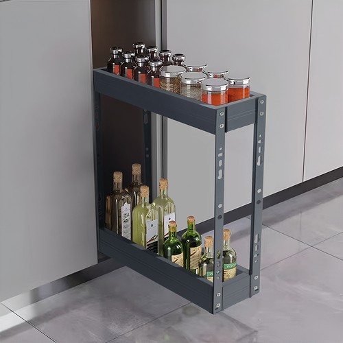 Aluminium pull out basket - aluminium,