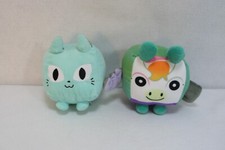 Robloxing Pet Simulator X Cat & RARE Unicorn Pony Horse Square Plush NO Code