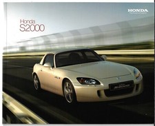 Honda S2000 2009 UK Market Sales Brochure Roadster, GT & Edition 100