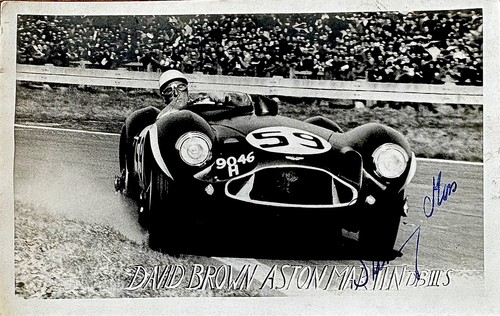 Stirling moss hand signed card - stirling,