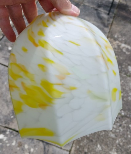 Vintage glass lampshade - vintage,