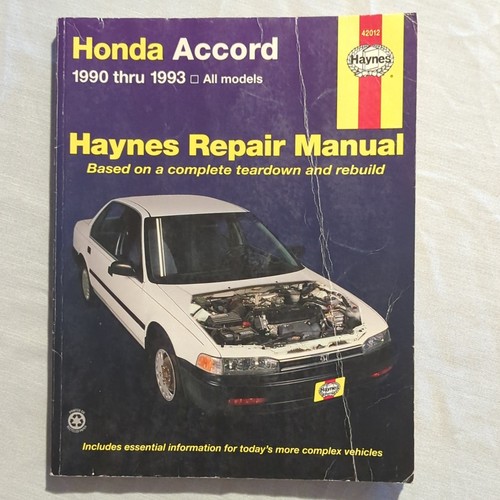 Haynes repair manual honda - manual,