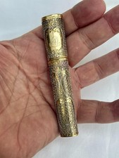 Fine Georgian Sterling Silver Filigree Decorated Etui of Exceptional Quality.