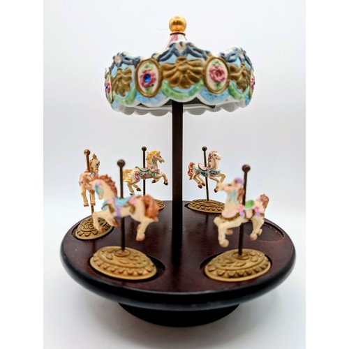 Vintage carousel music box - carousel,