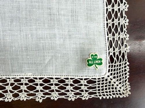 Vintage hanky handkerchief - vintage,