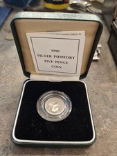 1990 UK Piedfort Silver 5p
