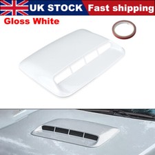 Universal White Car Hood Scoop