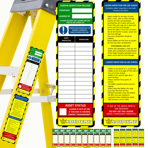 Ladder inspection tags - ladder,