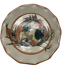 Art Pottery Pie Dish Fat Cat