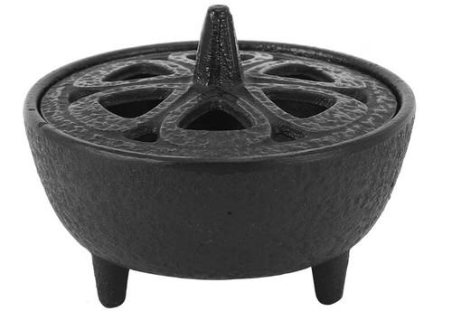 Cast iron incense burner - incense,