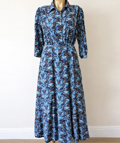 Brora 100 silk blue butterfly - silk,