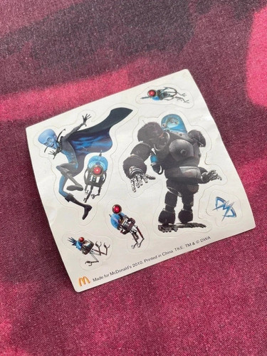 Megamind mcdonald stickers - megamind,