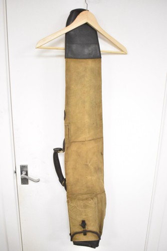 Vintage canvas leather rifle - canvas,