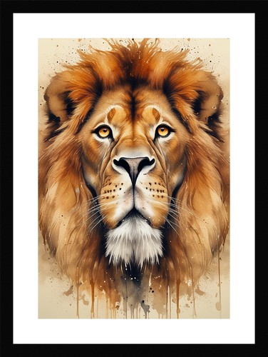 Luxurious lion portrait - lion,