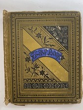 Antique 1880s Victorian Trade Card Scrapbook Chromolithographs Advertising Lot