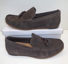 Mens Brown Suede Shoes Slip On