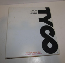 Vintage 1974 TYCO Service Manual HO Scale Electric Trains & TYCOPRO Racing