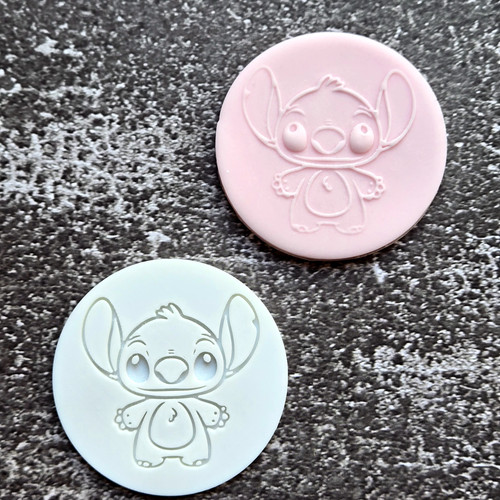 Stitch cookie embosser fondant - stitch,