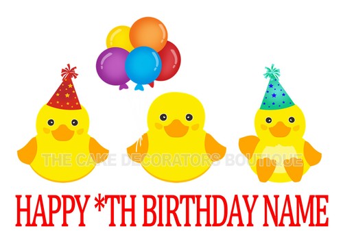 Edible ducks duck party - a4,