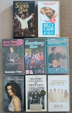 Vintage Music VHS Job Lot Rare Jerry Douglas Dobro Orbison Shania Twain Steps...
