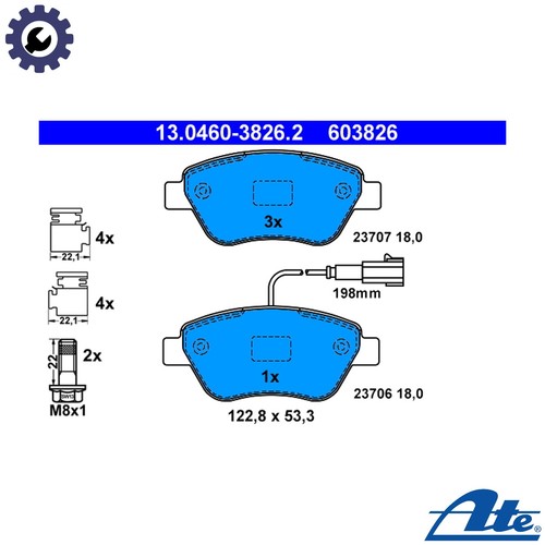 Brake pad set - set,