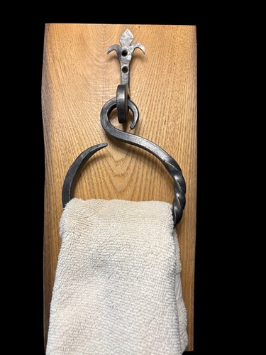 Wrought iron towel ring - towel,