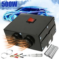 12V 500W Electric Car Heater 2 Hole Car Windshield Defogger Defroster Demister