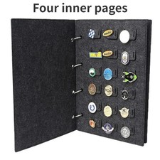 Badge Display Book Felt Brooch