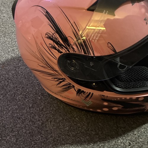 Ladies pink crush helmet - crush, small