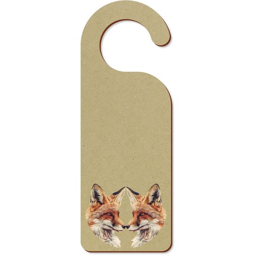 Fox couple door hanger - ',