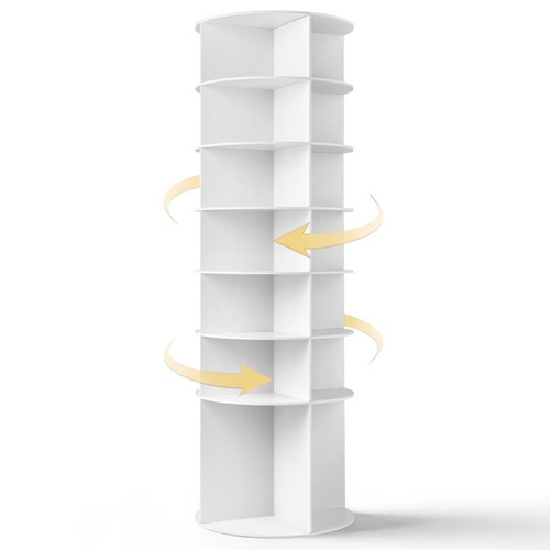 Tier rotating wood plastic - 7-tier,rotating, wood-plastic