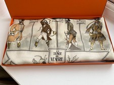 HERMES Silk Scarf  LE TENUE DE VENETIA By Jean Hallo Boxed