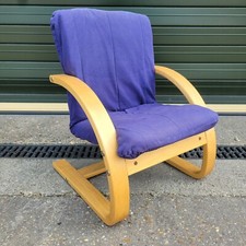 Childrens Vintage MCM style Bentwood cushioned Chair - Poang style. Danish?