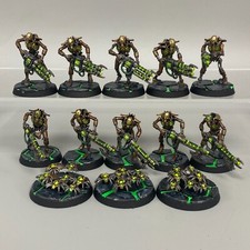 10 NECRON WARRIORS WARHAMMER 40K GAMES WORKSHOP CANOPTEK SCARABS GAUSS FLAYERS