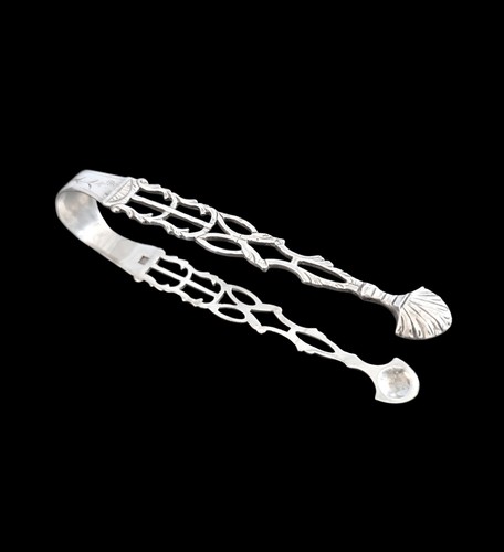 Sterling silver sugar tongs - sterling,