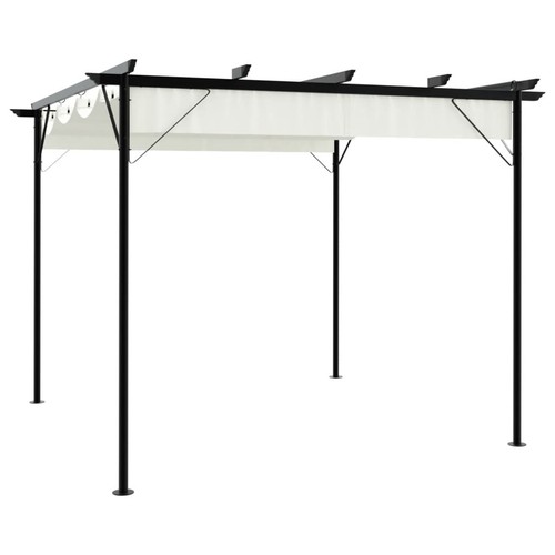 Pergola with retractable roof - with,