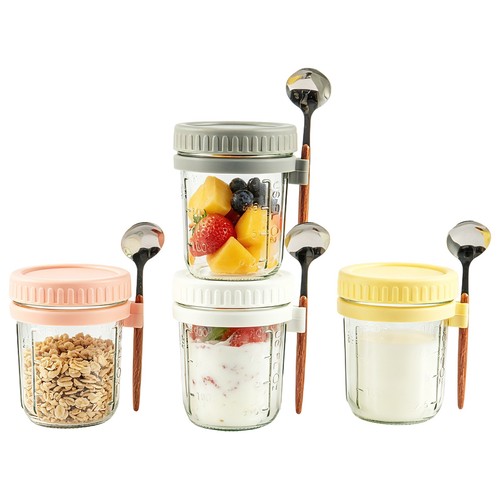 Overnight oats jars - 4, x