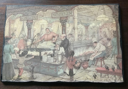 Vintage anton pieck street - vintage,