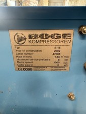 BOGE S15 60CFM 8.0 Bar compressor - air compressor - screw compressor