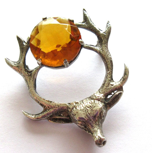 Vintage sterling silver stag - vintage,