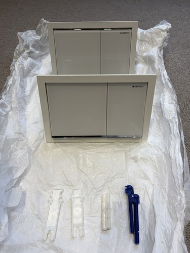 Geberit white glass flush - geberit,