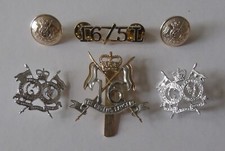 British Army 16th/5th Queens Royal Lancers Cap/Collar Badges & Shoulder Title