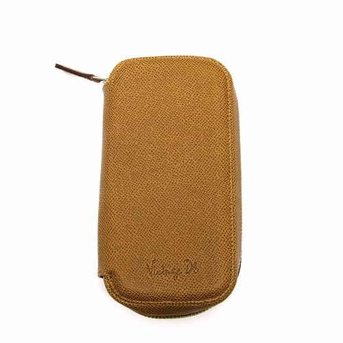 Tan leather watch - watch, zip