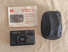 Vintage Hanimex Compact A 35mm Film Camera with Case & Manual Decorative Display