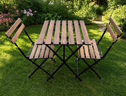 Garden bistro set rustic - garden,