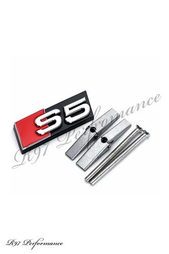 Audi chrome silver front - silver,