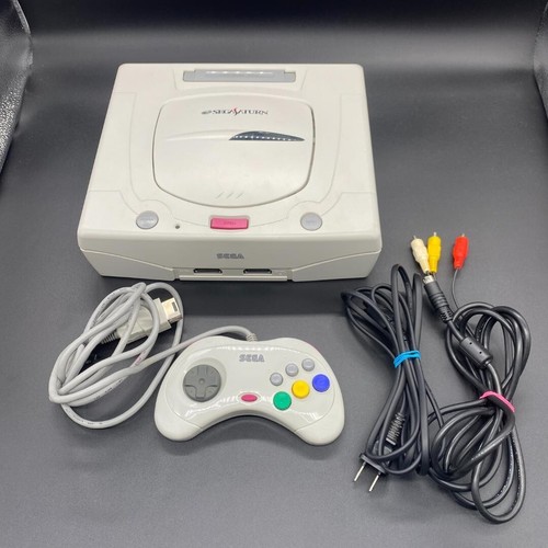 Sega saturn white - white, console