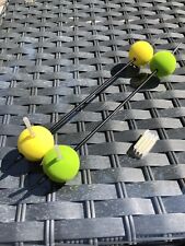 2x Catfish Pike Day Night Rattling Dumbell Rig 330mm Live bait Leech Worm 2 Of 4