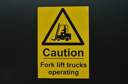 Caution fork lift - lift, trucks